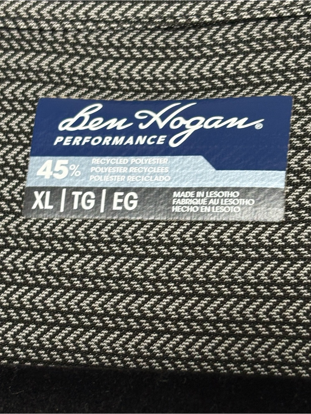 Ben Hogan Men's Gray Micro-Stripe Polo - Picture 5 of 5